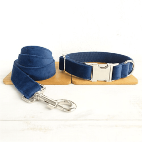 Bow pet collar large and small pet traction collar dog chain (Option: Collar plus Leash-XXL)